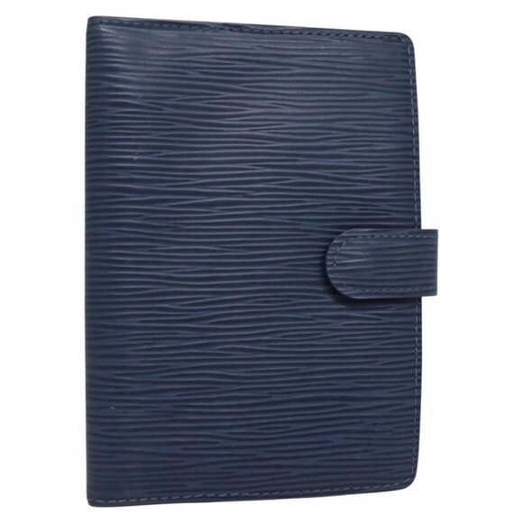 LOUIS VUITTON Epi Agenda PM Day Planner Cover Blue LV Auth - Picture 1 of 16